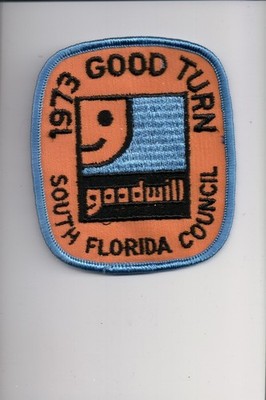 1973 South Florida Council Good Turn Goodwill patch