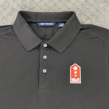 Major League Rugby Polo Shirt MLR Rising Cutter & Buck Short Sleeve Men Large