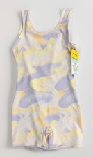 Cat  Jack Girl's Sz: 6/7 Gymnastics Biketard Leotard Pastel Paint Swirl NWT 20