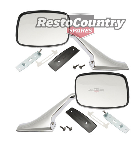 <!--F#f_0-->Holden Door Mirror + Stalk + Fitting Kit Pair HQ HJ HX HZ WB Torana LH LX UC<!--F/-->