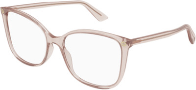 Gucci GG 0026 O-013 Nude / Transparent 013 Size 53 Eyeglasses