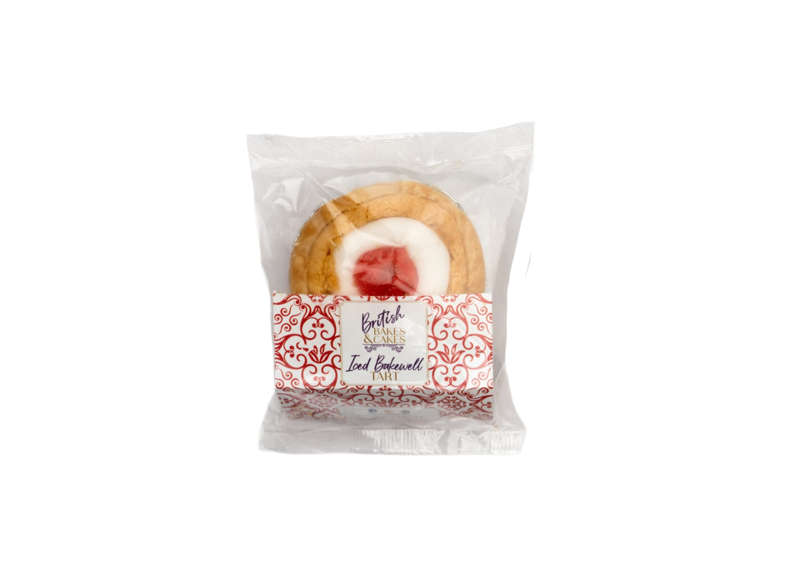 British Bakes & Cakes Iced Bakewell Tart 90g - Pack of 3