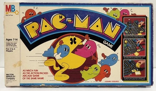 VINTAGE 1980 Milton Bradley Pac-Man Board Game - Complete Pac Man Fever Arcade