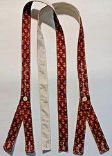 Civil War Suspenders RUST RED/GOLD for TALL Person Period Hand Crank Machine
