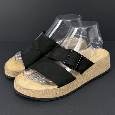 BIRKENSTOCK Papillio Almina Platform Sandals Black Women s Size 6 EU 37