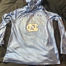 Champion UNC North Carolina Tar Heels Lightweight Tshirt Hoodie Shirt Medium