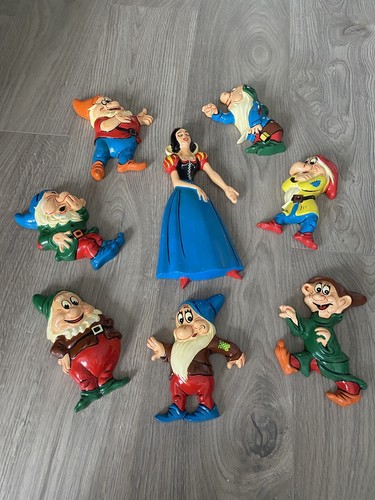 Snow White & Seven Dwarfs Made in Italy Vintage Wall Decor Ceramic - 第 2/7 張圖片