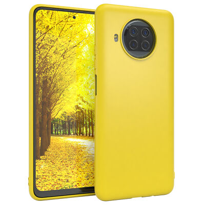 Für Xiaomi Mi 10T Lite Schutzhülle TPU Backcover Tasche Slim Etui Matt Dünn Gelb
