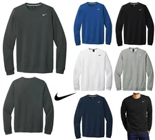 MEN'S NIKE BRUSHED BACK FLEECE SWEATSHIRT, LONG SLEEVE, CREW NECK. S-4XL