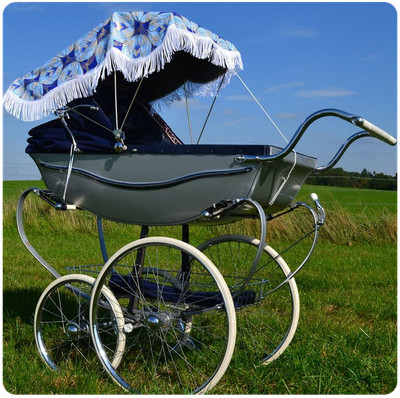 old fashioned pram sun canopy