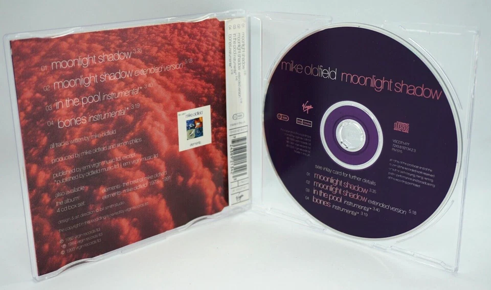 Mike Oldfield : Moonlight Shadow (4 track) CD Single - HTF - Image 2 of 2