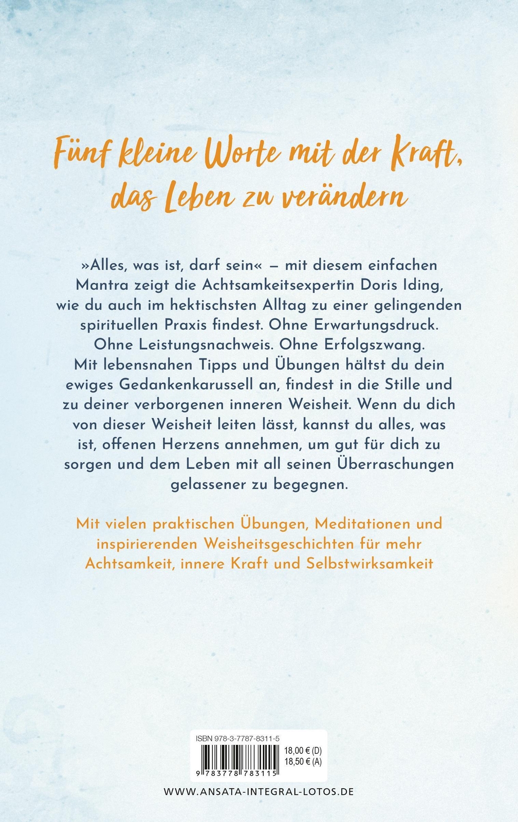 Thumbnail - Alles, Was Ist, Darf Sein Doris Iding Buch 224 S. Deutsch 2023 Lotos