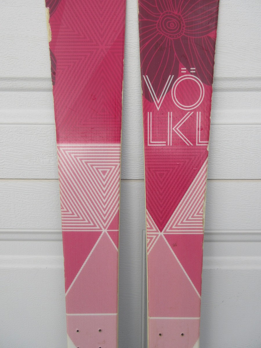 Volkl Yumi 147cm Freeride All Mountain Downhill Skis Pink