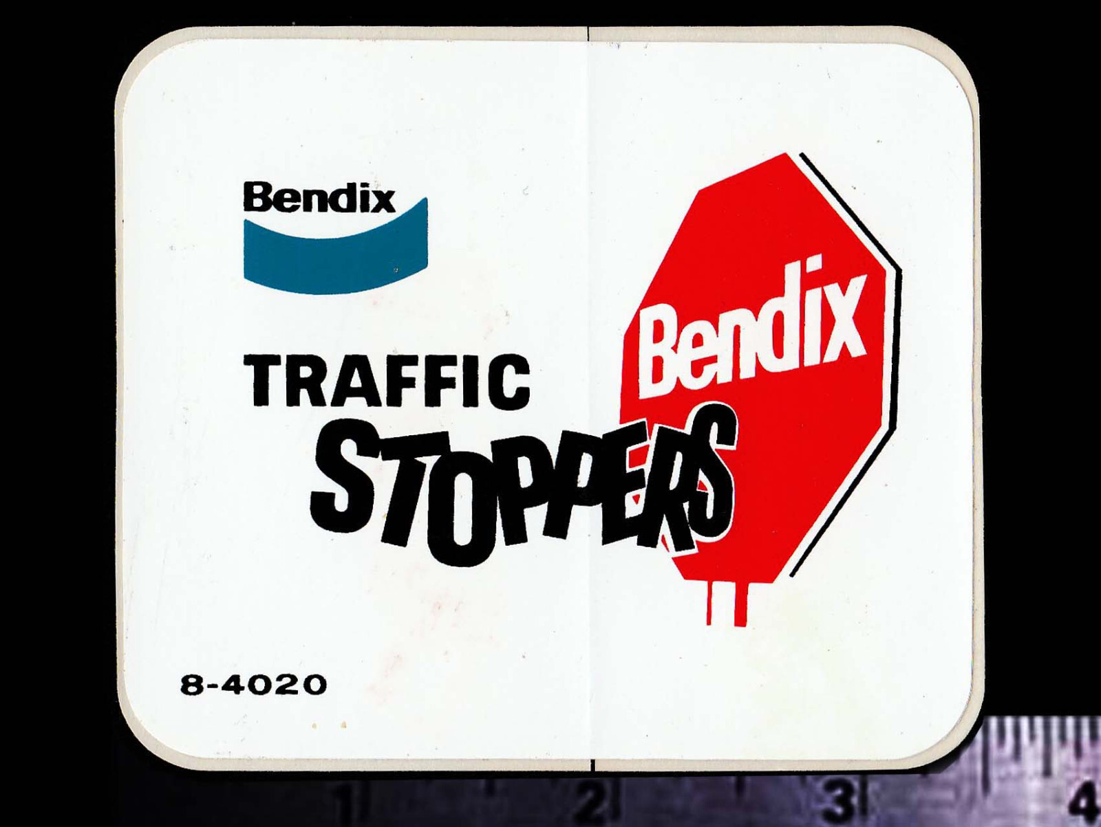 BENDIX Traffic Stoppers - Original Vintage 1960's 70's Racing Decal ...