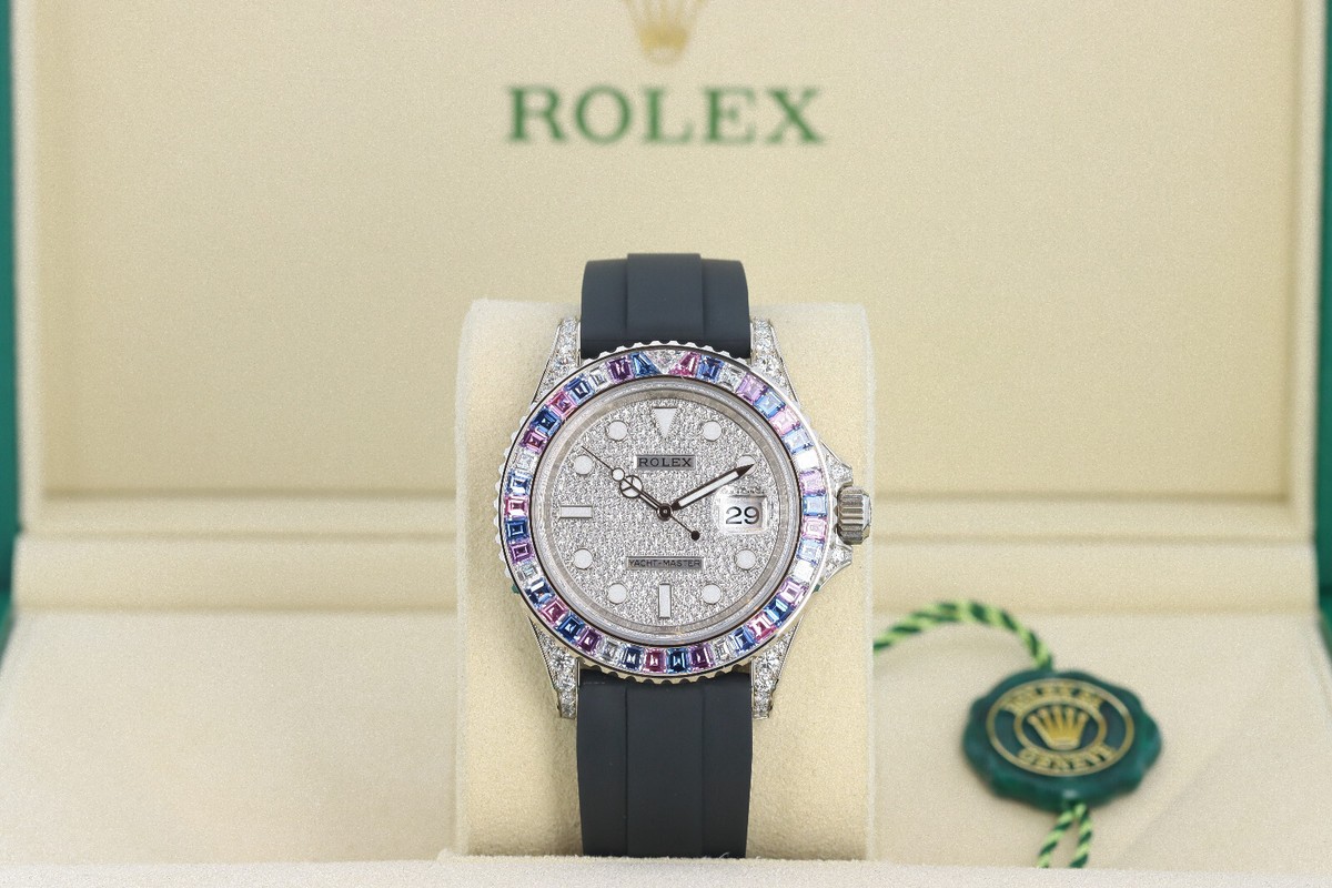 Rolex 126679SABR Yacht-Master 'Cotton Candy' Oysterflex Pave