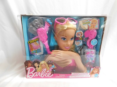 barbie color and crimp styling head
