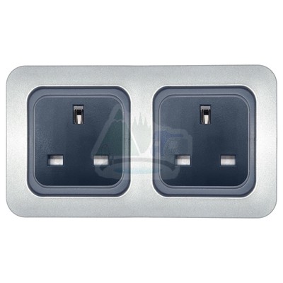 CBE 3 PIN PLUG SOCKET 230V 13A & CBE DOUBLE FRAME CAMPERVAN CARAVAN MOTORHOME