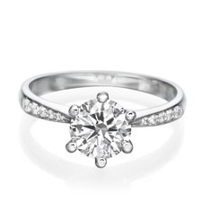 2.20Ct Round Lab Grown IGI Certified Diamond Wedding Ring 14K White Gold EF/VVS2