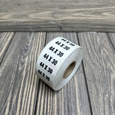44x30 Retail Size Stickers for Store Boutique Clothing Label Apparel Roll