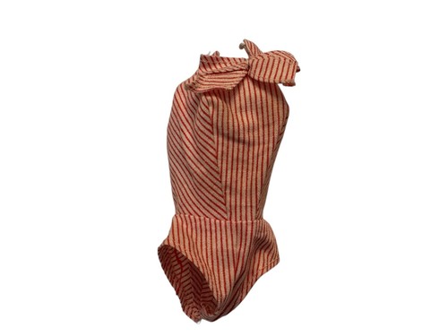 Vintage 1960 Mattel Barbie Busy Gal #981 Red White Striped Shirt