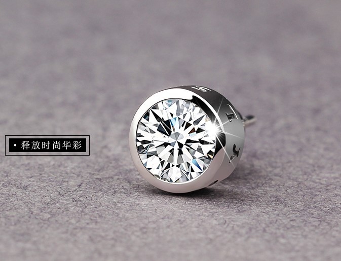 ORECCHINI DONNA UOMO ORIGINALI ARGENTO STERLING MASSICCIO 925 - Foto 8