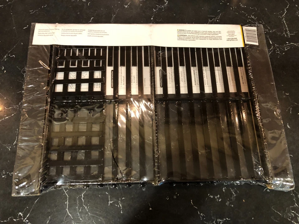 Rejilla de cocina GrillPro recubierta de porcelana negra pequeña 50225 Foto 3 de 3