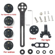 Carbon Bicycle GPS Holder Bracket Extension Mount For Wahoo/Bryton/Giant/Garmin
