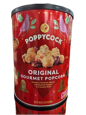 Poppycock Original Gourmet Popcorn 30 Oz , Almonds, Pecan, Popcorn Caramel Glaze