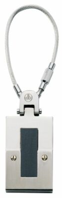 Dolan Bullock Athens & ssteel Titanium & 18k gold key ring  usa made 