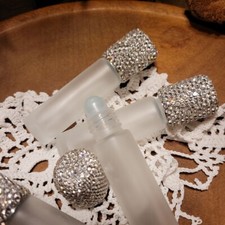  BLING  glass essential oil roller bottles