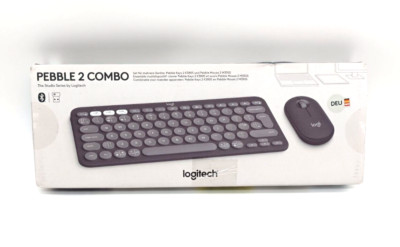 Logitech Pebble 2 Combo, kabellose Tastatur und Maus Bluetooth - Grafit, Deutsch