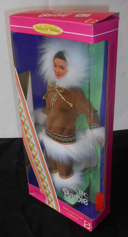 MUÑECAS BARBIE DEL MUNDO, EDICIÓN COLECCIONISTA ÁRTICO, 1996, ETIQUETA ROSA, 16495, ¡EN CAJA! Foto 3 de 4