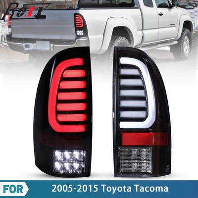 DTMOTO Auto Lighting Smoked LED Tail Lights For Toyota Tacoma 2005