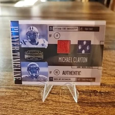 2006 Donruss Gridiron Gear Timeline Jerseys #38 Michael Clayton #/50