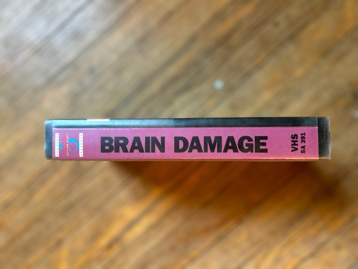 BRAIN DAMAGE VHS Brain of Blood Rare Horror Hemisphere