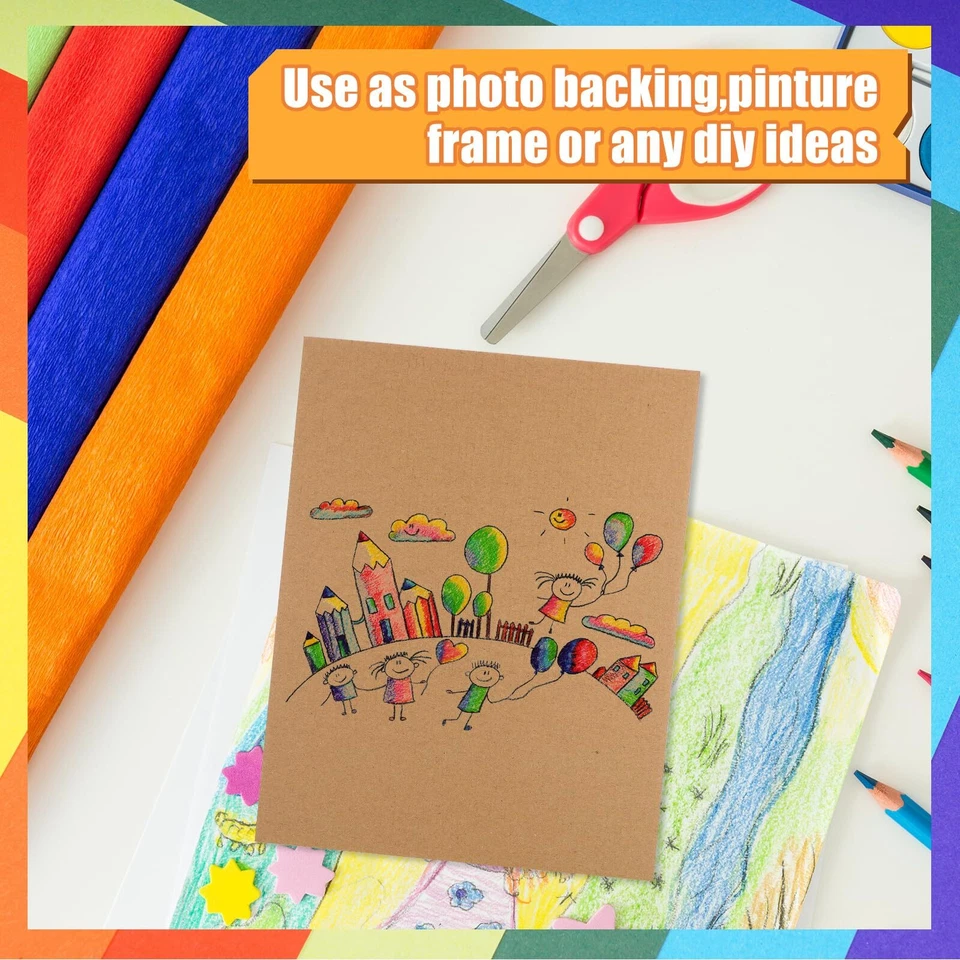 25 pieces 11" x 8.7" Corrugated Cardboard Sheets Flat Cardboard Brown 2mm Thick - Image 3 of 4