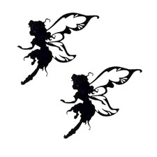 Disney Fairy Prilla Silhouette Cut Out (2-Pack) Iron On Patch