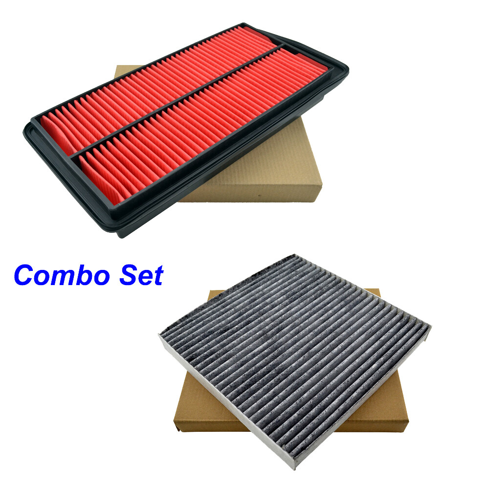 Combo Set: Engine Air Filter + Carbon Cabin Air Filter – Fits Acura TSX 2.4L 2009-2014 – Kussgp