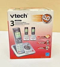V-TECH VT-CS6629-3 Expandable cordless phone system CID Answering System SEALED!