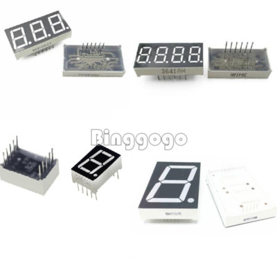 7 Segment 0.56/1.8/0.36 /0.5inch 1/3/4 Digit Common Cathode/Anode Led Display DE