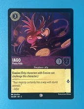 Disney Lorcana Into Inklands Iago Pretty Polly 40/204 Foil