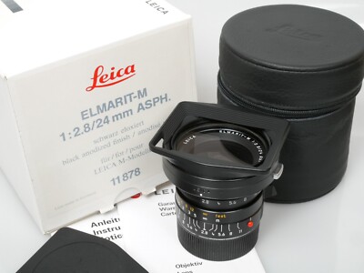 Leica 美品 エルマリート M 24mm F2.8 ASPH 11878 Elmarit-M 24mm f2.8 (M) ASPH Black – FLASHBACK CAMERA