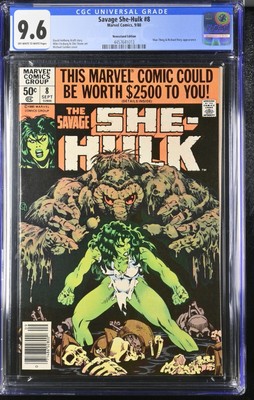 The Savage She-Hulk #8 NEWSSTAND Variant CGC 9.6 Man-Thing & Richard Rory 1980 