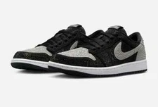 Nike Air Jordan 1 Retro Low OG With Swarovski Crystals  Size W 9.5 / M 8