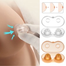 1 Paar Silikon-Nippelkorrektor Mit Flachem Umgekehrtem Nippelclip
