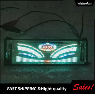 VFD Display audio VU Level Meter Kit 7316 Screen 5.5x1.8'' For Speakers Power Amp
