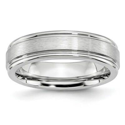 Stechbeitel Kobalt satiniert und poliert geriffelte Kante 6 mm Band S:7