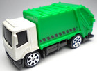 2022 MAISTO GARBAGE TRUCK WHITE & GREEN DIECAST 3" RECYCLING VEHICLE W/ BLACK