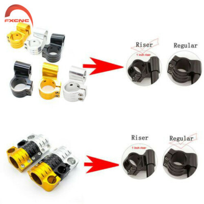 CNC Regular 31mm 41mm-55mm 7/8'' 22MM Motorcycle Clip Ons Handlebars Heads Mounts