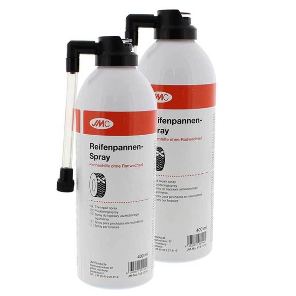 2 X Reifenpannenspray 400Ml JMC 5191218 Reifendicht Pannenhilfe Auto Fahrrad-image